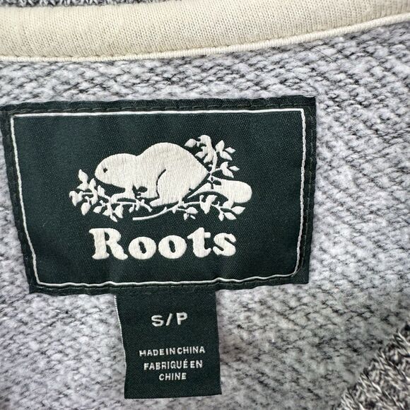 Roots Canada Gray Crewneck Sweatshirt Beaver Cozy Beachy Comfortable Small - Picture 6 of 12